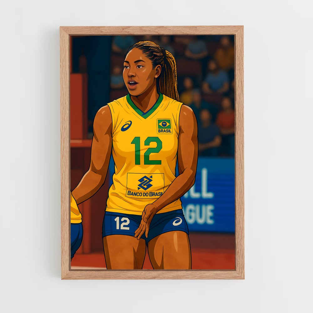 Poster Ana cristina souza – affiche Volleyball (vue 4)